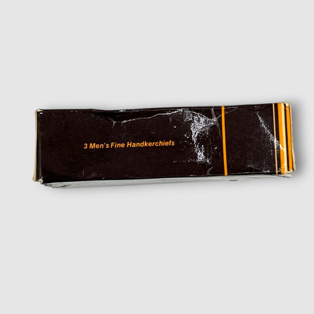 70s Vintage Yves Saint Laurent YSL Les Mouchoirs Handkerchief Set Original Box - Picture 3 of 4